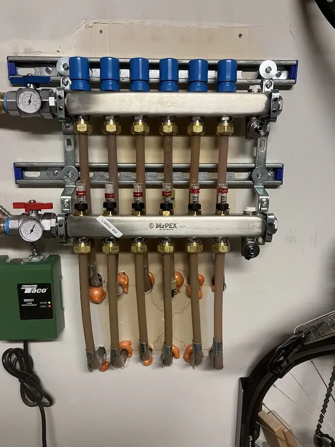 Plumber performing Gas Leak Detection at a residential property in Loyalsock